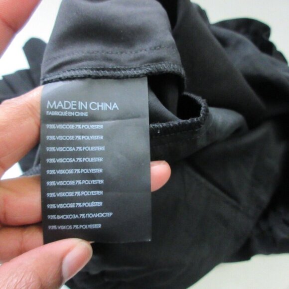 Club Monaco Dress Pants Trousers Women 4 Black Straight Leg High Rise Casual 306 - Picture 4 of 9